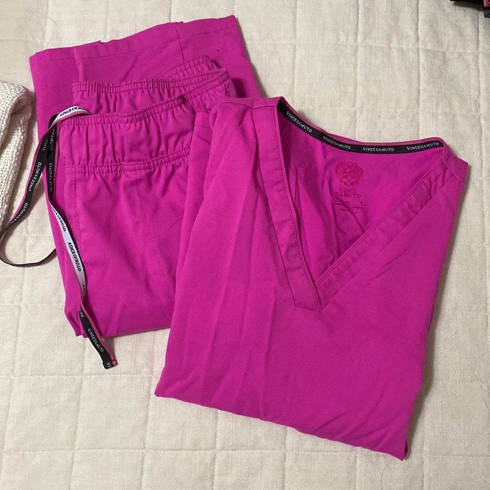 Hot pink scrubs